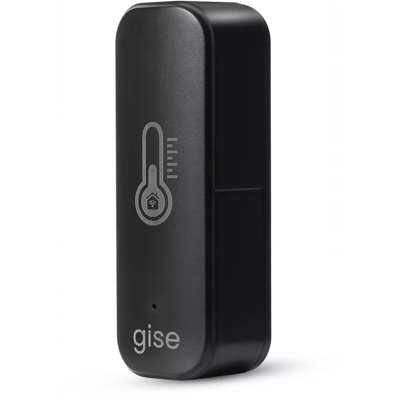 GISE Smart Temperature and Humidity Sensor Wi-Fi Black | Tuya | GTHS-WF-01-B