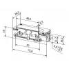 BIRA HARTTE XS00U-C Elektriline lukukontakt XS seeria 12-24V AC/DC madal voolutugevus riivi vabastusega