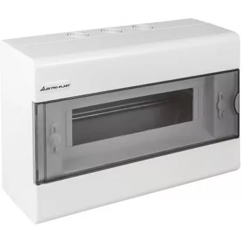ELEKTRO-PLAST OPATÓWEK SRn-12 Pindpaigaldatav jaotuskilp 12 moodulit 1 rida IP40 läbipaistva uksega