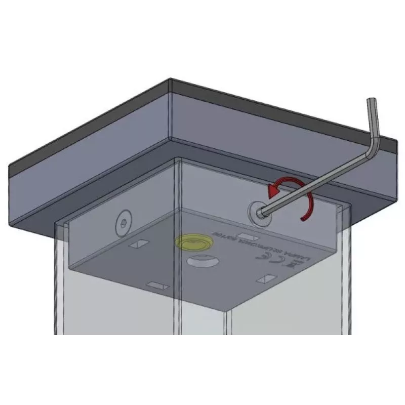 LED-hoiatuslamp Proxima SŁUPKOWA Amber 12-230V AC/DC IP54