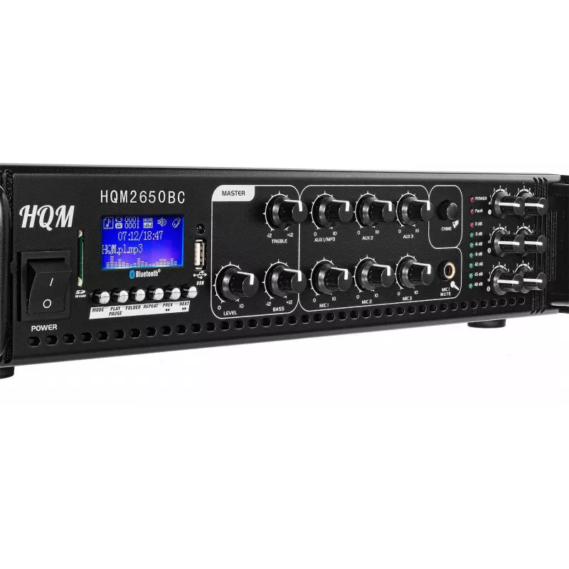 HQM HQM2650B FM/MP3/BLUETOOTH Raadiovõimendi 650W