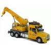 LEAN TOYS Remote Controlled Truck Crane Pilot 2.4G Lights Sounds Yellow