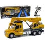 LEAN TOYS Remote Controlled Truck Crane Pilot 2.4G Lights Sounds Yellow