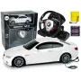 LEAN TOYS Kaugjuhitav BMW M3 Valge 2.4G Roolipult 1:18 Heli ja Tuled