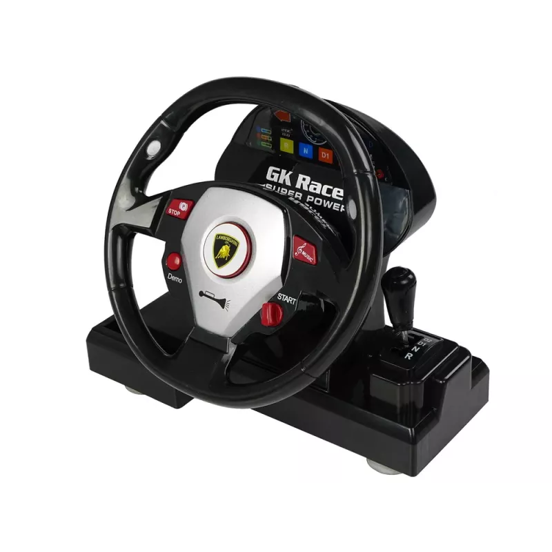 LEAN TOYS Kaugjuhitav Lamborghini Veneno Kollane 2.4 GHz Rooliga RC Auto Heli ja Tuledega