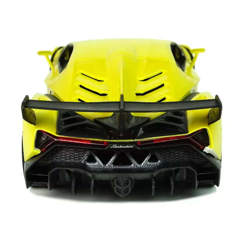 LEAN TOYS Kaugjuhitav Lamborghini Veneno Kollane 2.4 GHz Rooliga RC Auto Heli ja Tuledega