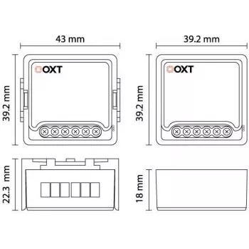 OXT T261 Mini relee 1-kanaliga ZigBee TUYA nutikas lüliti