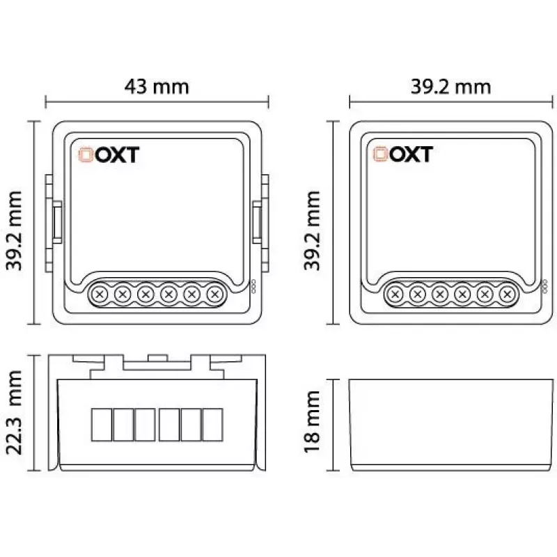 OXT T261 Mini relee 1-kanaliga ZigBee TUYA nutikas lüliti