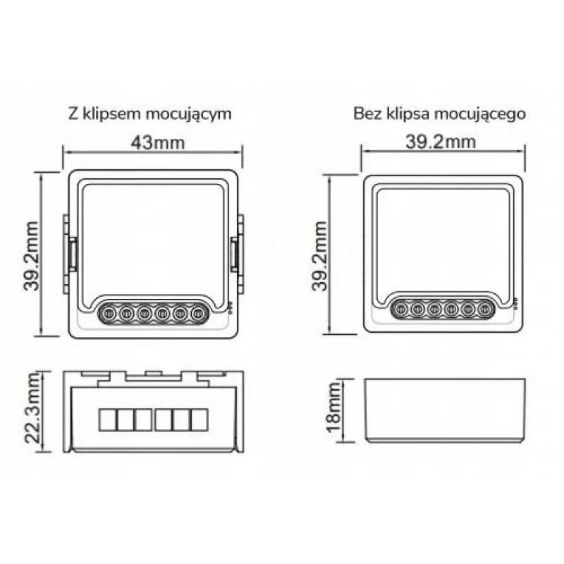 OXT Mini WiFi Releemoodul 3-kanaliline Tuya T223