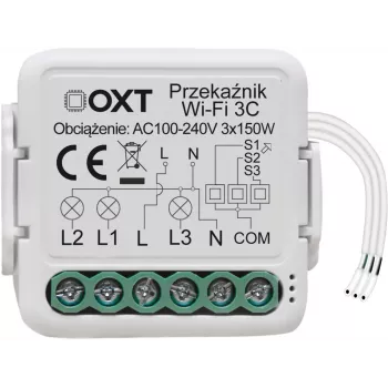 OXT Mini WiFi Releemoodul 3-kanaliline Tuya T223