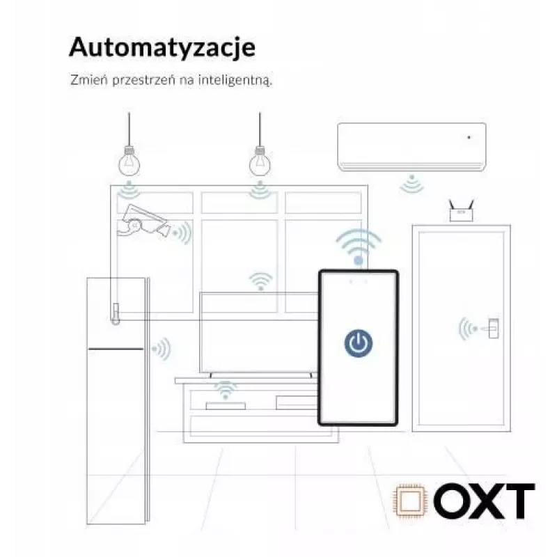 OXT T220P Wi-Fi releemoodul, 1 vooluring, 16 A, energiamõõtmine, Tuya