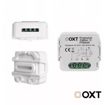 OXT T260P 1-kanaliline 16A nutikas releemoodul võimsuse jälgimisega, ZigBee 3.0, Tuya ühilduv