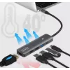 ZENWIRE BS-HC703 USB-C 7-in-1 Hub Adapter with HDMI 4K, USB 3.0, SD Card Reader, Power Delivery 100W, Space Gray