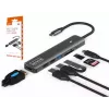 ZENWIRE BS-HC703 USB-C 7-in-1 Hub Adapter with HDMI 4K, USB 3.0, SD Card Reader, Power Delivery 100W, Space Gray