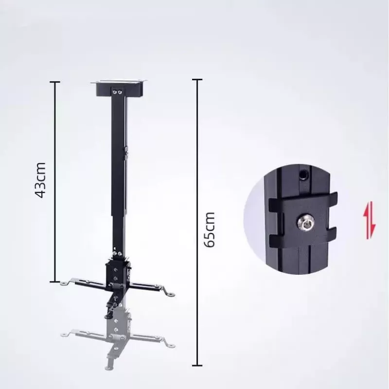 ZENWIRE Universaalne projektori kinnitus lae/seinale, must, 13 kg