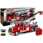 LEAN TOYS Tuletõrjeauto pikendatava pöörleva redeliga R/C heli ja valgus sireeniga