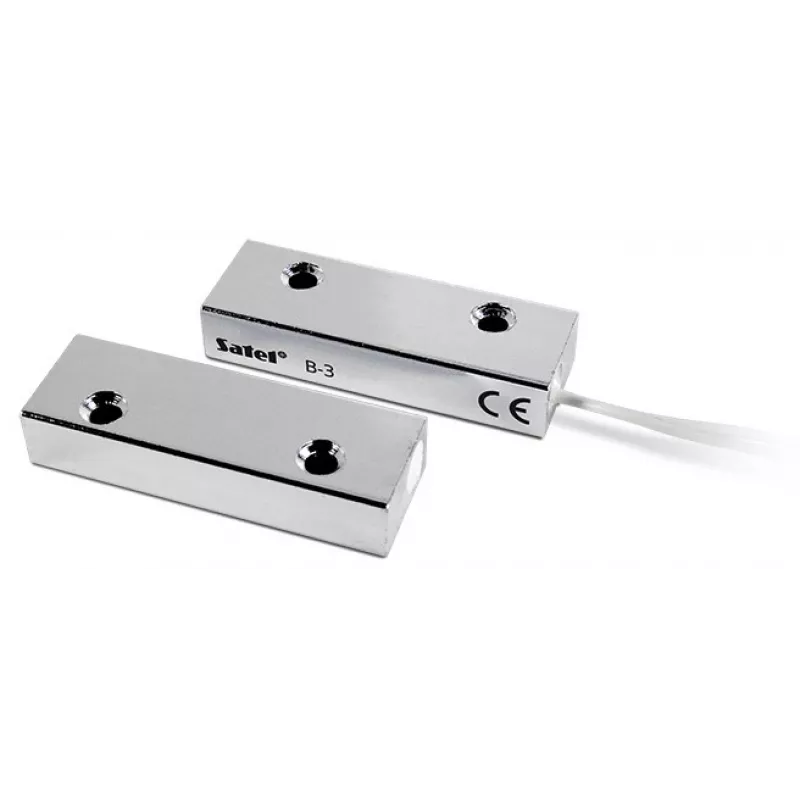 SATEL B-3 Pindpaigaldusega magnetkontakt (metall) - NC, IP67, 1 m kaabel