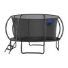 MERACH MR-2429B3 Trampoline, 4.5 m (15 ft) Round with Safety Net, 150 kg Max Weight, 96 Springs