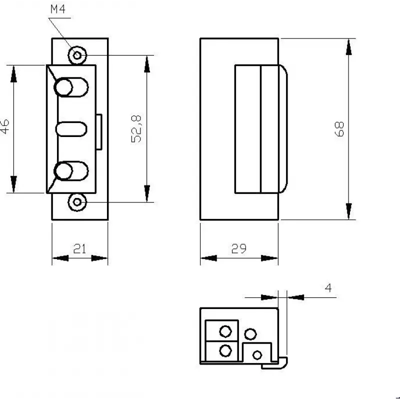 ELEKTRA-PLUS R4-12.11 Elektromagnetiline lukukeele vastuvõtja 12V DC vähendatud voolutarbega