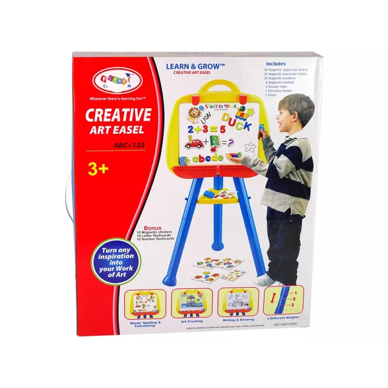 LEAN TOYS Seisev magnetiline tahvel 1200x900mm Kahepoolne 360° pööratav