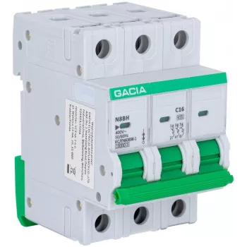 GACIA N8BH 10kA C 3P 32A Miniature Circuit Breaker MCB