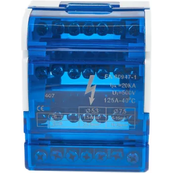 VCX BLK 47 4-poolne jaotusplokk 7 ava 125A 690V Hall