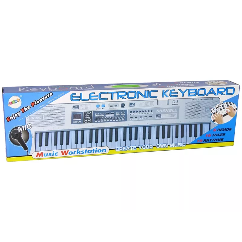 LEAN TOYS Keyboard MQ-6110 Microphone Organ 61 Keys
