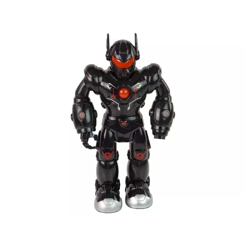 LEAN TOYS Interaktiivne robot kõnnib heli tuled must