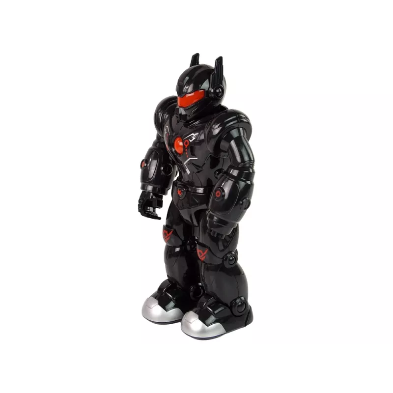 LEAN TOYS Interaktiivne robot kõnnib heli tuled must