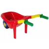 HEMAR Large Coloured Garden Wheelbarrow Red 100L 120kg