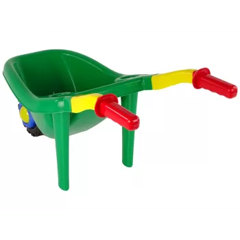 HEMAR Large Coloured Garden Wheelbarrow Green