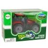 LEAN TOYS Väike talutraktor avatava kapotiga, punane, 13 cm