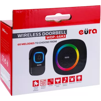EURA WDP-46A3 Traadita uksekella komplekt must