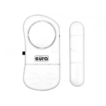 EURA MA-05A3 Mini liikumisanduriga alarm (RL-9805A) - 2 kaugjuhtimispulti, 105 dB, PIR, valge