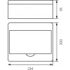 Jaotuskilp RN-8 Fala 7.2 Pindpaigaldus IP40 200x234x95mm Valge (N+PE) Elektro-Plast Opatówek