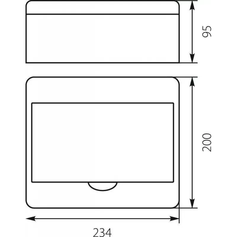 Jaotuskilp RN-8 Fala 7.2 Pindpaigaldus IP40 200x234x95mm Valge (N+PE) Elektro-Plast Opatówek