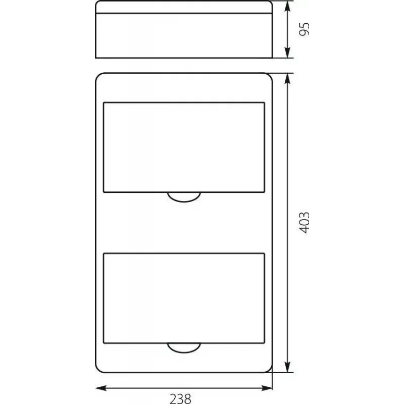 ELEKTRO-PLAST OPATÓWEK RN-16 Fala 7.4 Pindpaigaldatav jaotuskilp 16 moodulit IP40 Valge 403x238x95mm