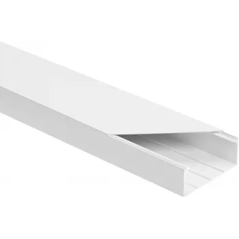 STASIŃSKI LS 90x40 Elektripaigalduse kaablikanali komplekt valge 2m (8 tk pakis)