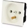 JAVEL Ühe maandatud pistikupesa 1 moodul, süvistatav, valge, 16A 250V