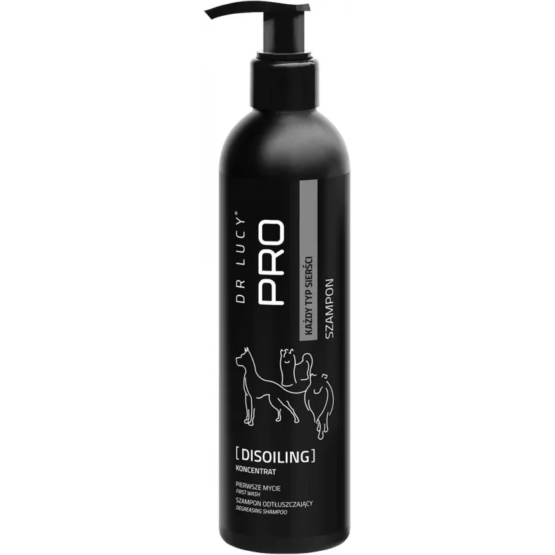 DR LUCY PRO DISOILING 250ml Rasvaeemaldav šampoon koertele
