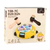 LEAN TOYS Whack-A-Mole Skill Game Two Hammers Kitten Yellow Brown