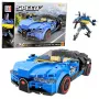 LEAN TOYS Robot Car 2in1 Hurricane Blue Construction Bricks 328 tk.