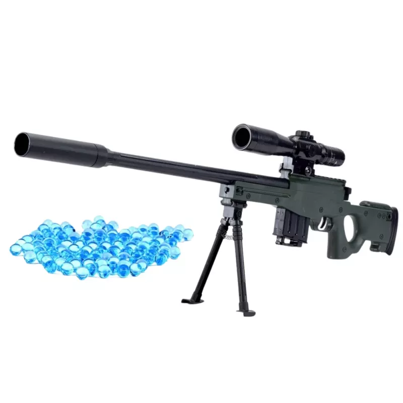 LEAN TOYS Sniper Rifle Replica AWM Stand Water Gel Balls 80cm