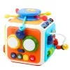 LEAN TOYS Interaktiivne Kuubik Sorteerija Hariv Sensoorne Helid Värviline