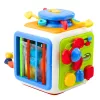 LEAN TOYS Interaktiivne Kuubik Sorteerija Hariv Sensoorne Helid Värviline
