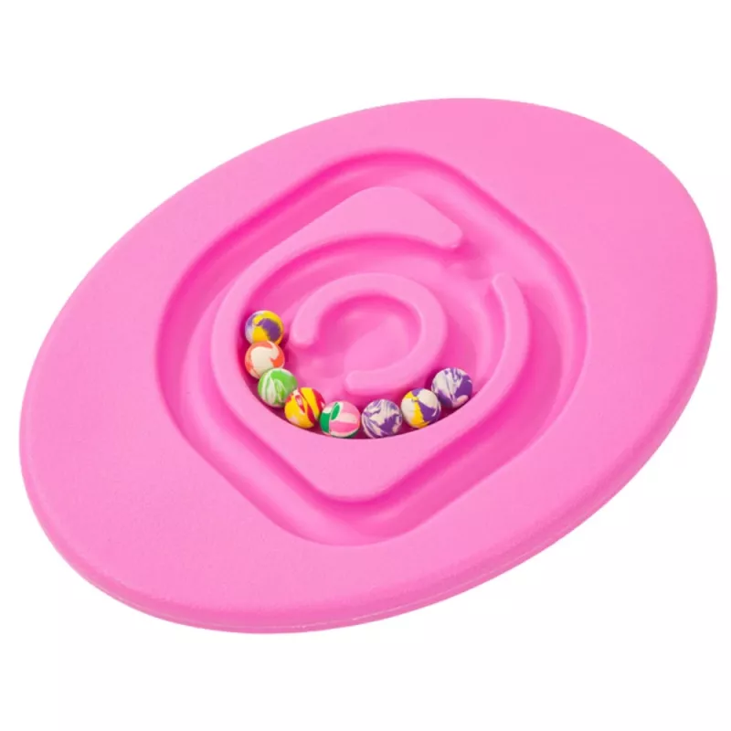 LEAN TOYS Sensoorne Tasakaalulaud Lastele Kummipallidega 5tk Roosa