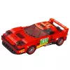 LEAN TOYS Ehitusklotsid Auto Robot 2in1 Punane Vedav 329 tk.