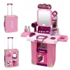 LEAN TOYS Meigitoolide komplekt kohvris 2 in 1 roosa