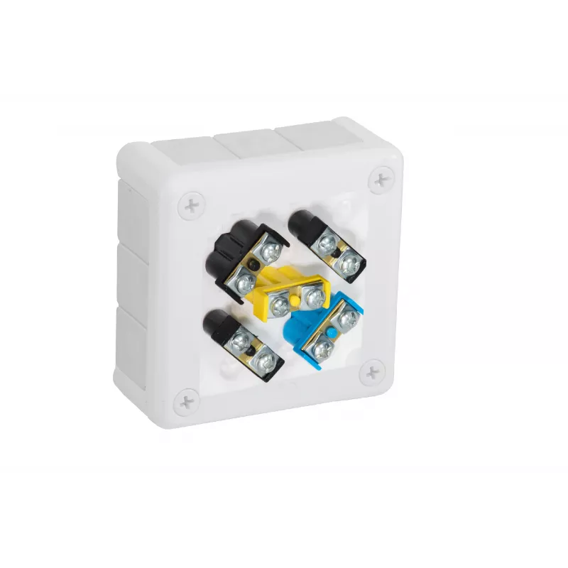 VIPLAST VP-41 Pindpaigaldatav harukarp 12 avaga Valge IP55 98x98x42mm 041-51