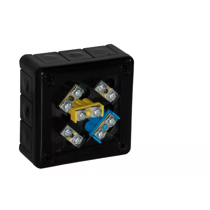 VIPLAST VP-41 Pindpaigaldatav Harukarp Klemmidega, 12 Kaabli Sisendit, IP55, Must, 98x98x42mm